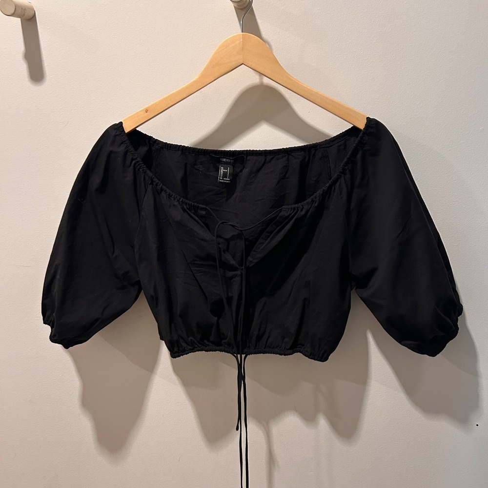 F21 Cropped top with ties